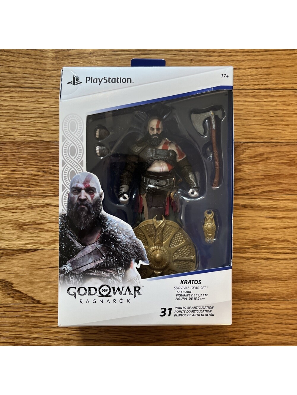 PlayStation 2024 God Of War Ragnarok Kratos 6" Figure Survival Gear Set